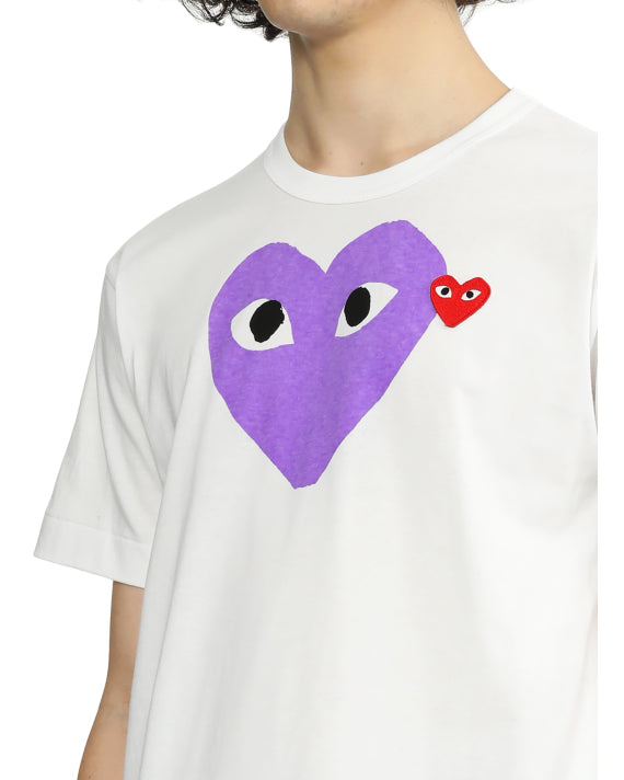 Comme des Garçons PLAY Purple Heart T-Shirt