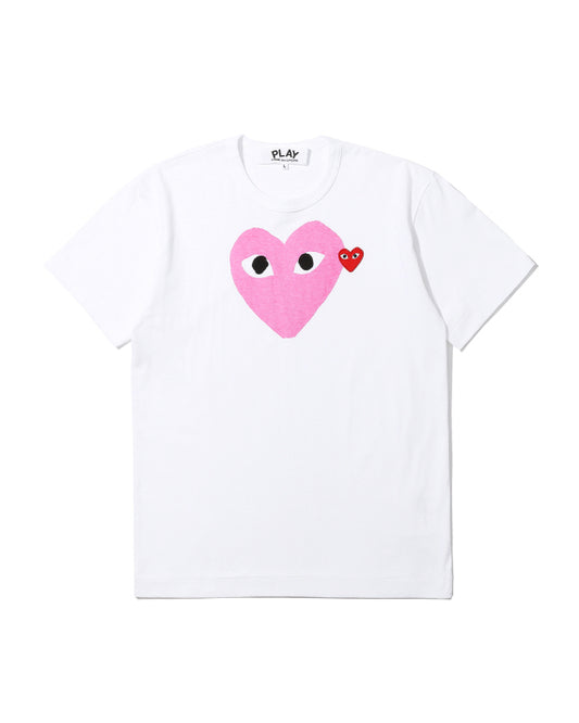 Comme des Garçons PLAY Pink Heart T-Shirt