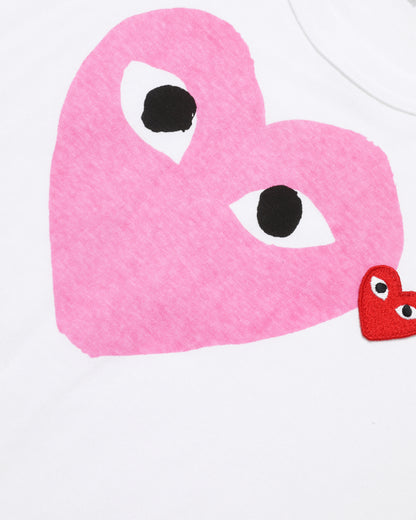 Comme des Garçons PLAY Pink Heart T-Shirt