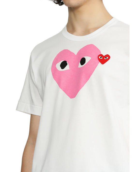 Comme des Garçons PLAY Pink Heart T-Shirt