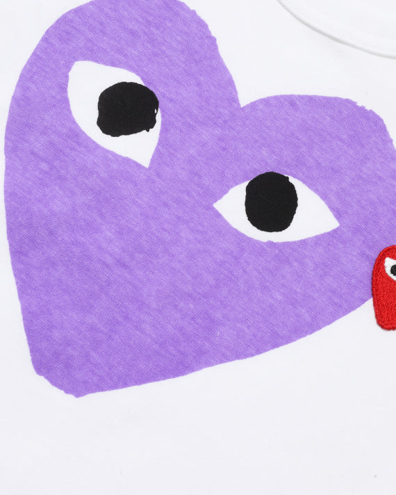Comme des Garçons PLAY Purple Heart T-Shirt