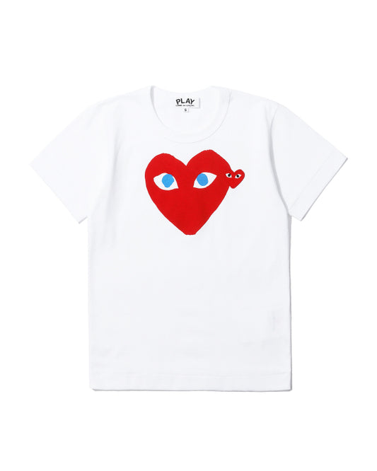 Comme des Garçons PLAY Blue Eyes Red Heart T-Shirt