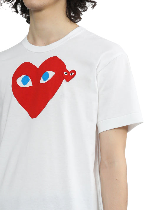 Comme des Garçons PLAY Blue Eyes Red Heart T-Shirt – Peng Store